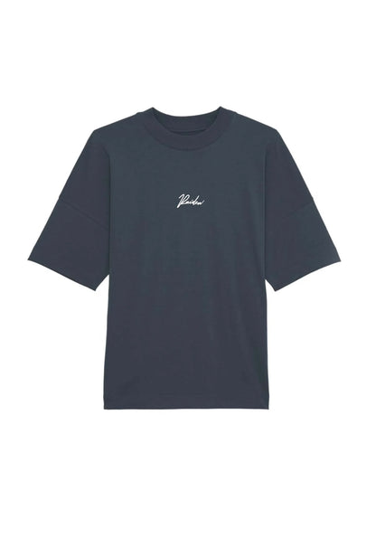 Sustainable Oversized Tee "The Falls " Grey Blue