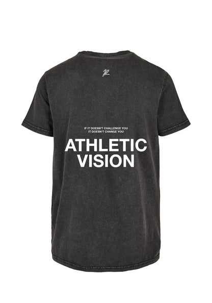 Oversized Tee Athletic Vision - Vintage Washed Anthracite